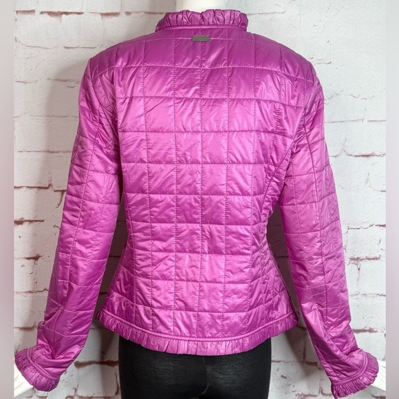 ESCADA Sport Ruffle Trim Lightweight Purple Pink Nylon Jacket Size S US 36 EU - Picture 6 of 15